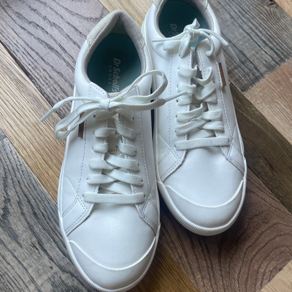 Dr. Scholl's Time Off Sneakers Women's 7 White Platform Lace Up Casual - Picture 4 of 7